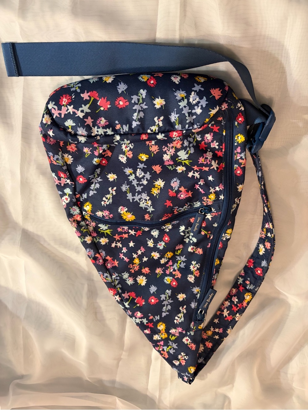Vera Bradley Navy Floral Crossbody Sling Bag